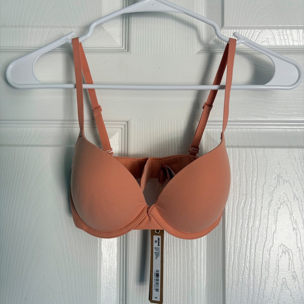 NEW SKIMS Fits Everybody Push‎ Up Demi Bra 30D Desert Clay BA-DEM-9222